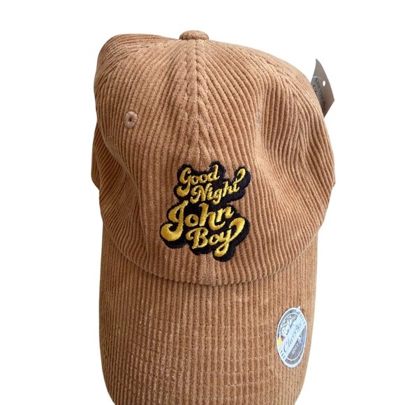 GOODNIGHT JOHN BOY Tan Corduroy Baseball Hat Cap NEW NWT - Picture 6 of 7